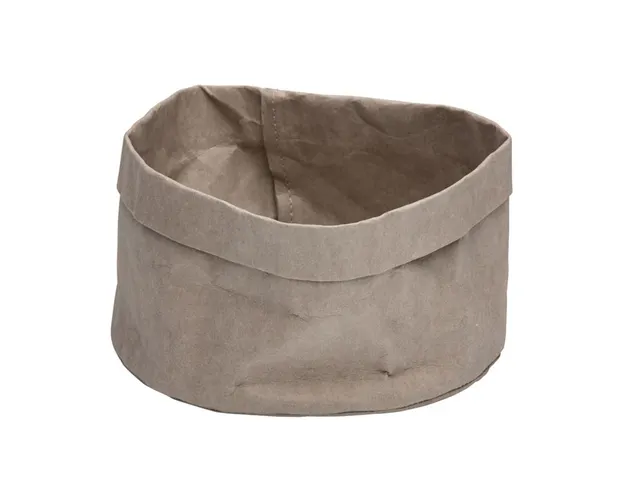 Broodmand Papier Grijs 18x18x15cm 12 Stuks