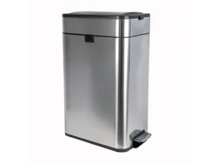9504094 Afvalbak +voetpedaal MAULwing 40L edelstaal 45.6x27.7x66.7cm - 1