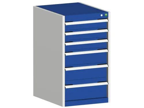 ladekast HxBxD 900x525x650mm 6laden romp RAL7035 front RAL5010