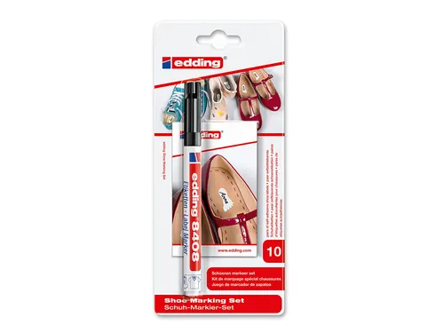 Viltstift edding 8408 schoenmarker rond zwart 0.75mm