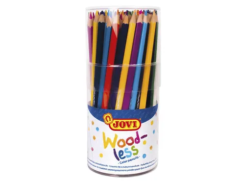 Kleurpotloden Jovi houtvrij assorti pot à 84 stuks