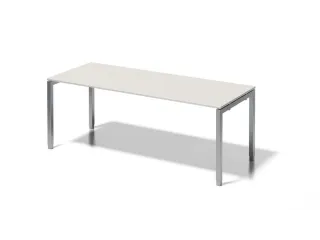 In hoogte verstelbaar bureau,HxBxD 650-850x2000x800mm,blad grijswit - 1