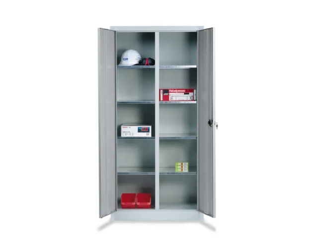 universele kast,RAL 7035,HxBxD 1950x1200x500mm,2x4legborden