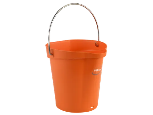 Hygiene 5688-7 emmer 6 liter oranje, maatverdeling en schenktuit