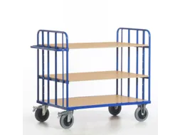 etagewagen,draagverm. 500kg,laadvl. LxB 1000x700mm,houtetage,RAL5010