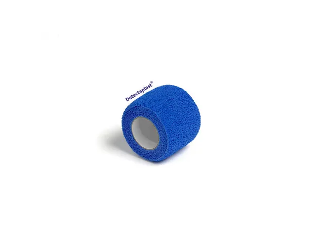 Detectaplast zelfhechtende snelpleister rol à 2,5cm x 4,5mtr blauw