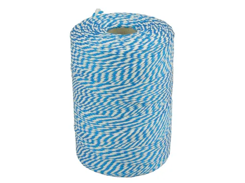 Touw Muller katoen 50 gram 45 meter blauw/wit