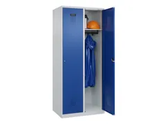 locker,HxBxD 1850x800x500mm,2vak,vak B 400mm,cil.-slot,staand op vloer