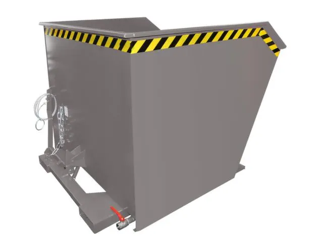 Kiepbak voor spaanders,HxLxB 1090x1640x1680mm,2m³,draagverm. 1500kg