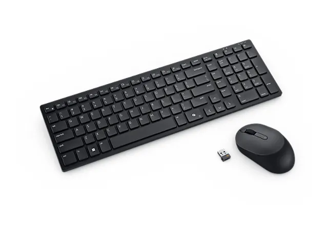 Dell Silent Toetsenbord en Muis KM555 QWERTY Zwart