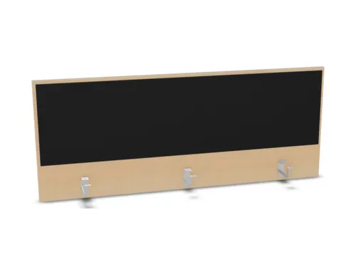 opzetpaneel bureau aanbouw achter B 1400mm NE-esdoorn BN8033-zwart