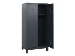 schoollocker,HxBxD 1630x800x500mm,2vak,vak B 400mm,cil.-slot,voeten - 1