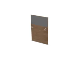 baliepaneel,v. bureau,aanbouw rechts,B 800mm,NT-cherry,BN8078-grijs