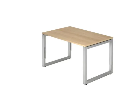 In hoogte verstelbaar bureau,HxBxD 650-850x1200x800mm,blad eiken