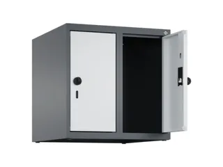 opzetkast,v. locker,2vak.,vak B 250mm,HxBxD 500x500x500mm,vleugeldeur - 2