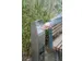 Poubelle avec cendrier acier inoxydable 1000x240x190mm