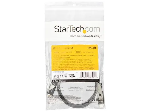1 meter USB-C laadkabel 10Gbps 100W Power Delivery en 8K video