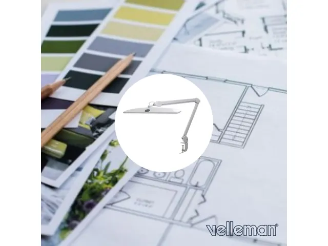 LED Bureaulamp Dimbaar 21W 84 LED's WIT