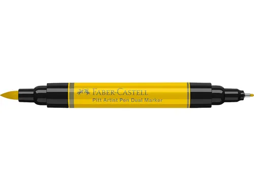 Tekenstift Faber-Castell Pitt Artist Pen duo marker 107 cadmiumgeel ge