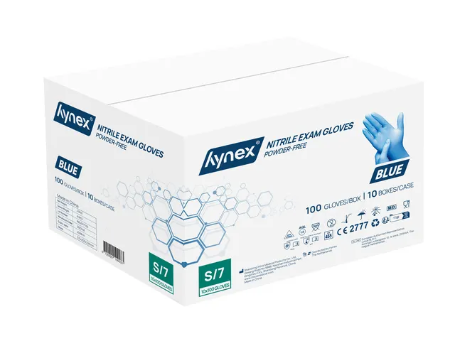 Gant Hynex nitrile S bleu 3,5g 100 pièces