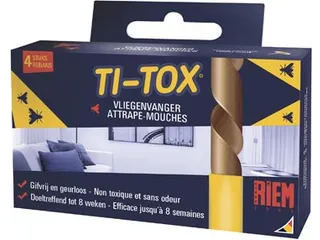 Ti-Tox anti-vliegenkleefband, 4 stuks - 2