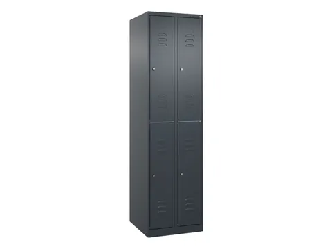 dubbeldekse locker,HxBxD 1850x500x500mm,2x2vak.,vak B 250mm