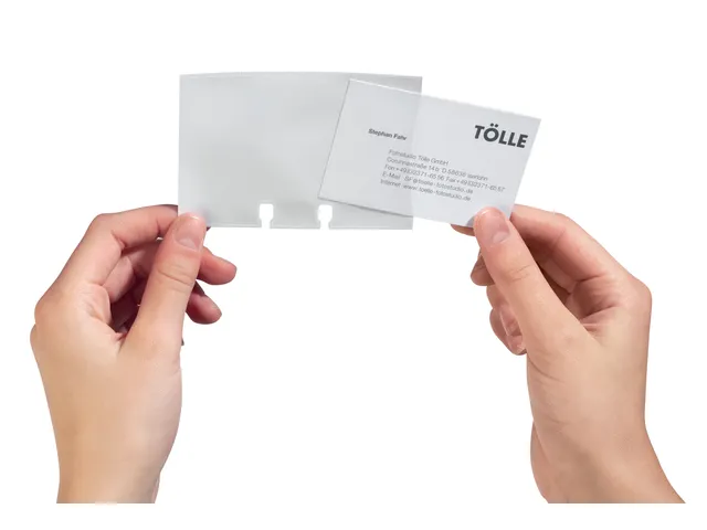 Uitbreidingsset Durable Visifix visitekaartmolen 40 stuks transparant