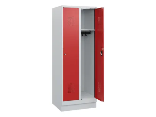 schoollocker,HxBxD 1630x600x500mm,2vak,vak B 300mm,cil.-slot,sokkel