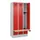 locker met bank,HxBxD 1950x900x815mm,3vak,vak B 300mm,cilinderslot