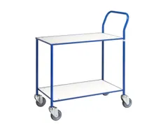 Tafelwagen,Draagverm. 150Kg,2Etage(S),Etage(S) Melaminecoating,Wit