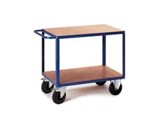 tafelwagen,draagverm. 600kg,2etage(s),laadvl. LxB 1200x800mm,houtetage