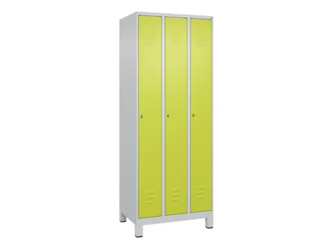 locker,HxBxD 1950x750x500mm,3vak,vak B 250mm,cil.-slot,voeten