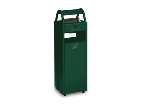 Combi-Asbak 5/35 liter Groen 960x300x250 Overkapping Verzinkt