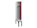 locker met bank,voor scheiding van kleding,HxBxD 2120x300x815mm,1vak