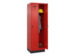 locker,HxBxD 1950x600x500mm,2vak,vak B 300mm,draaigrendel,sokkel
