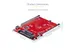 M.2 naar U.3 Adapter voor M.2 NVMe SSDs