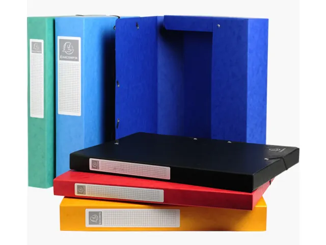 Elastobox Exacompta A4 25mm 600gr assorti karton