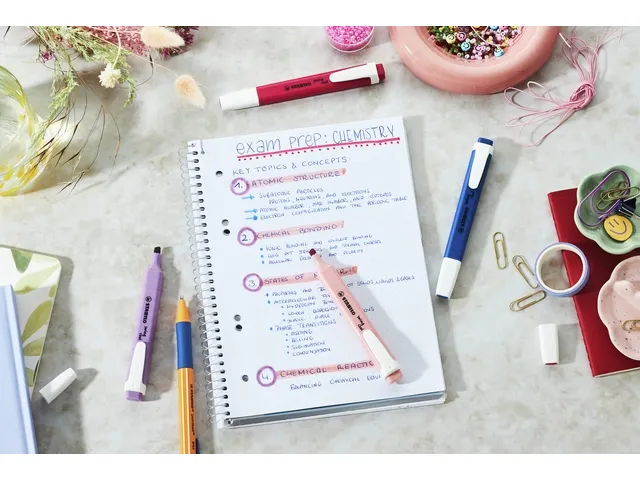 Markeerstift STABILO Swing cool nature assorti 6 stuks