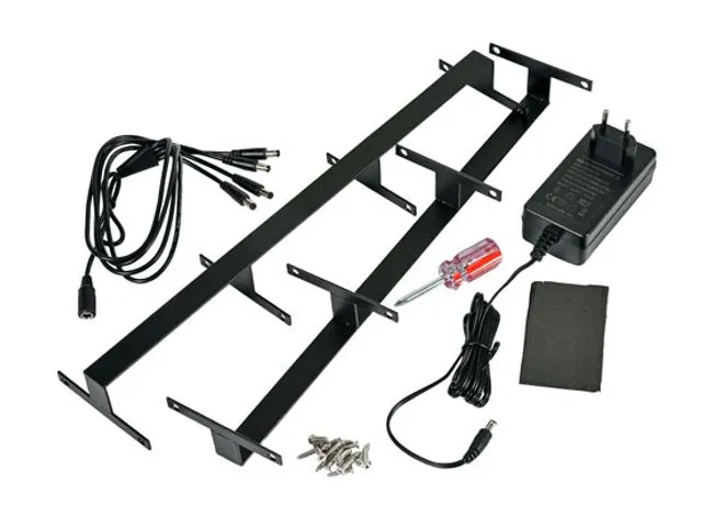 OUTLET LED multi laadstation 305x124x430mm zwart