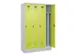 locker voor scheiding van kleding,HxBxD 1950x1200x500mm,4vak