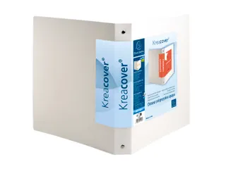 Ringmap A4 Maxi 4 ringen 30mm Personaliseerbaar PP Wit Kreacover - 3