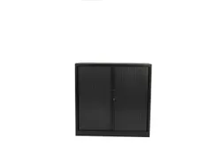 Roldeurkast Claudius Plus 105x120cm Zwart 2 Legborden