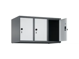 opzetkast,v. locker,3vak.,vak B 300mm,HxBxD 500x900x500mm,vleugeldeur - 2