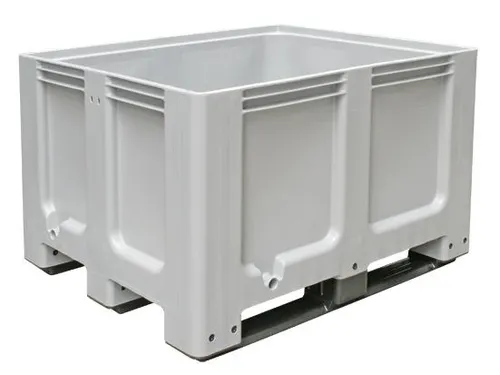 Stapelcontainer Pe Hxbxd 760x1200x1000mm 610 Liter 3Sledepoten Grijs