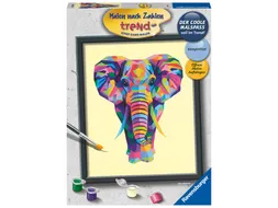 Schilderen op nummer Ravensburger Bonte olifant
