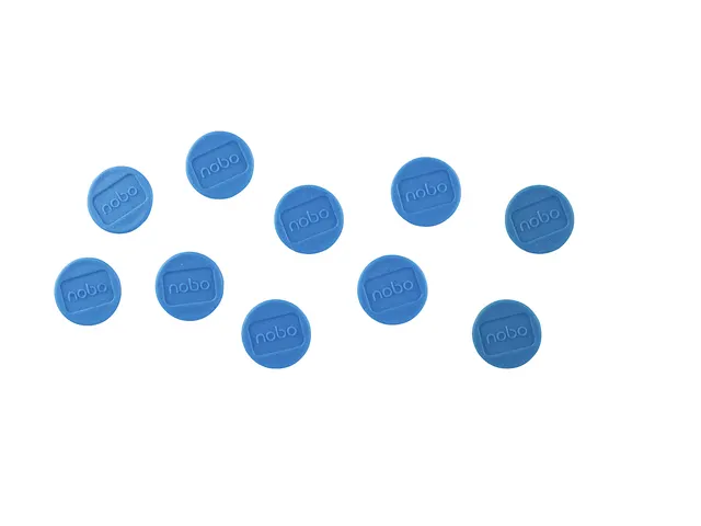 Magneet Nobo 13mm blauw 10 stuks