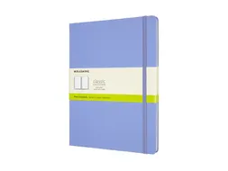 Notitieboek Moleskine XL 190x250mm blanco hard cover hydrangea blue