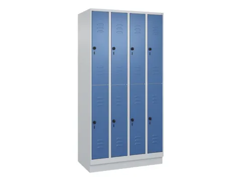 dubbeldekse locker,HxBxD 1950x1000x500mm,4x2vak.,vak B 250mm