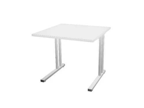 In hoogte verstelbaar bureau,HxBxD 720-840x800x800mm,Bl-wit
