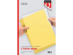 Insteekmap L-model Quantore A4 PP 0.12mm geel 25 stuks